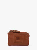 Portemonnee Leder Biba Bruin heritage KA13